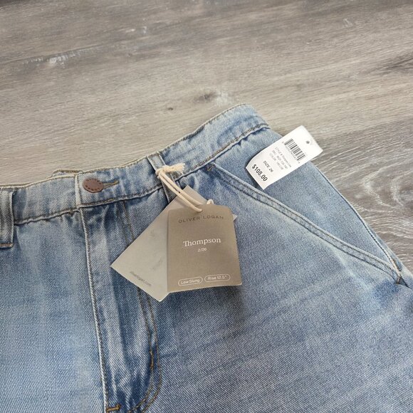 NWT Oliver Logan - Women's Thompson Low Slung Wide Leg Denim Jeans - Size 26 - Picture 4 of 16